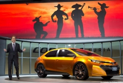 Bill Fay, Toyota Vice President revealed the Corolla Furia Concept at the 2013 North American International Auto Show