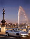 Jet d’Eau  2005 Chevrolet Corvette Convertible in Geneva, Switzerland.