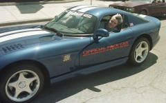 Jay Leno drives Dodge Viper