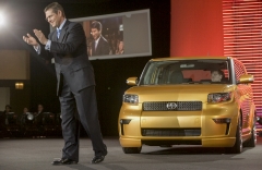 Mark Templin, vice president of Toyota’s Scion division introduces the Scion xB u