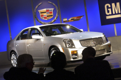 2004 Cadillac CTS-V is given a first look by members of the media