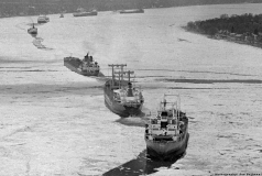 Ice bound freighters