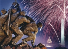 Iwo Jima Memorial Washington Fireworks 1989