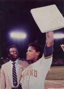 Lou Brock and Ricky Hendersen