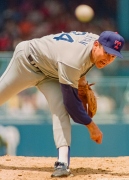 Texas Rangers Nolan Ryan pitches