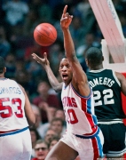 Detroit Pistons' Dennis Rodman