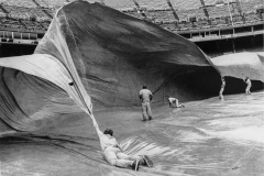 World Series Blowing Tarp Rain Out