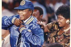 Nelson Mandela in Detroit visits UAW