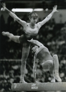 Early 70's: Nadia Comaneci exhibition.