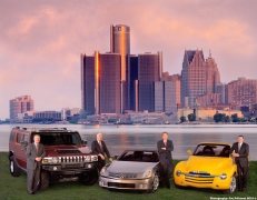 GM Top Executives with new Vehicles