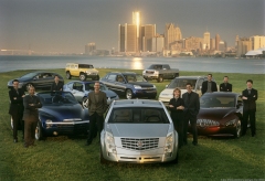 GM Concepts and Designers Detroit Skyline