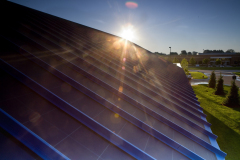 Sunrise on Solor Panels