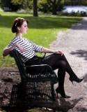 Sitting on a Park Bencht