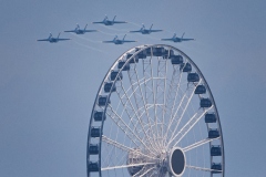 Blue Angels fly over 200-foot Centennial Wheel