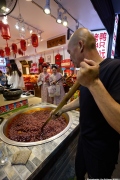 A late evening walk through the shopping district of Beijing.