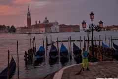 Cleaning up at St Mark's Place Venice