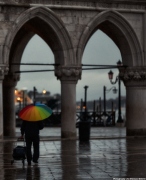 Rainbow after a storm in Venice