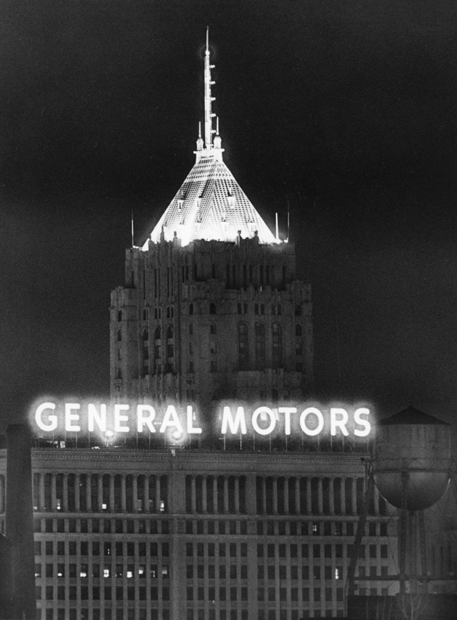 "General Motors and Fisher Building 1984  By: Joe Polimeni"